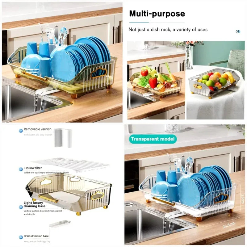 Acrylic Luxury Dish Drain Rack - Prozone