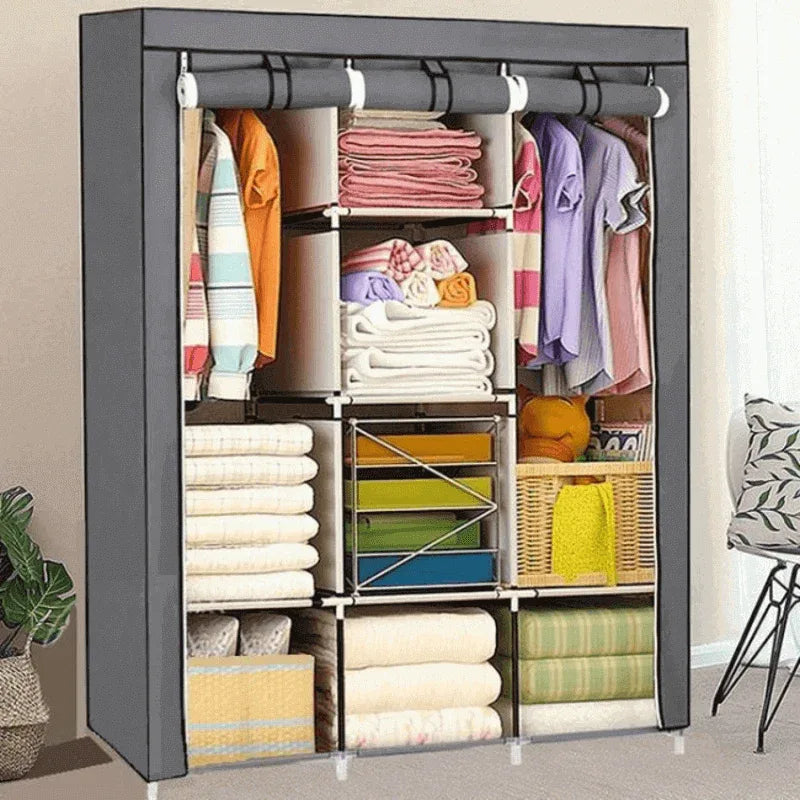3 layer storage wardrobe foldable shelf rack m 88130 - Prozone