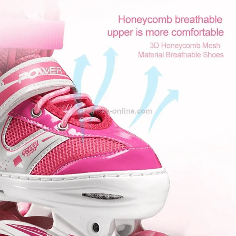 Adjustable skate shoes with helmet knee brace - Prozone