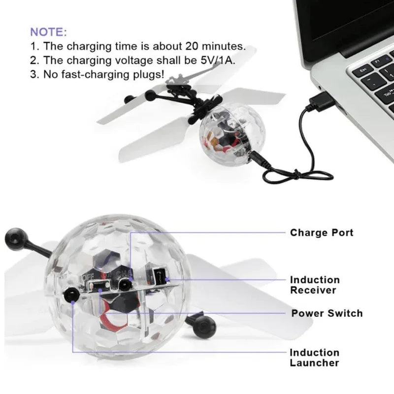 Flying Ball Helicopter Toy Infrared Induction - Prozone