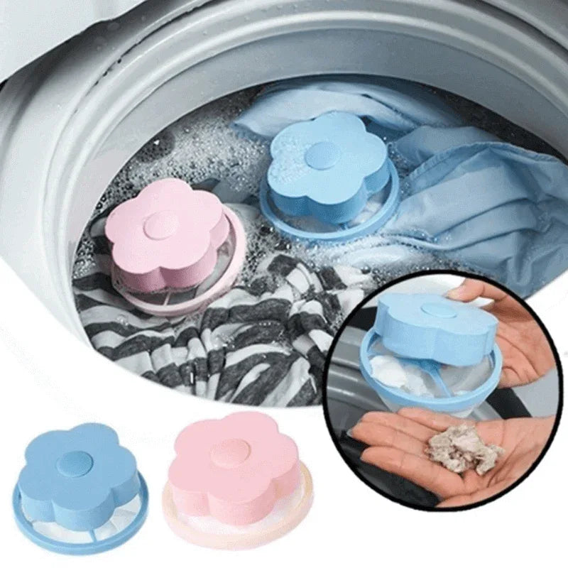 2 pcs washing machine flower shape mesh filter bag - Prozone