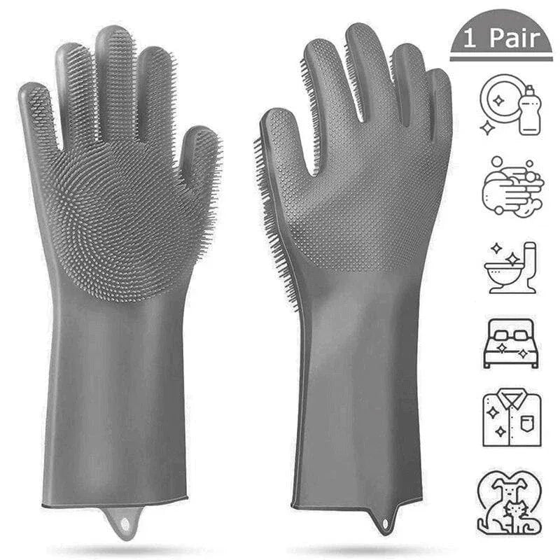 Dishwashing gloves- silicone kitchen scrub - Prozone