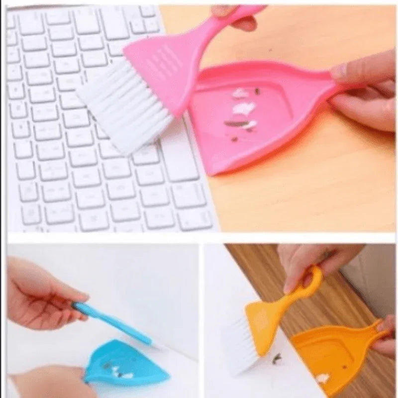 Mini dust pan cleaning brush for car keyboard - Prozone