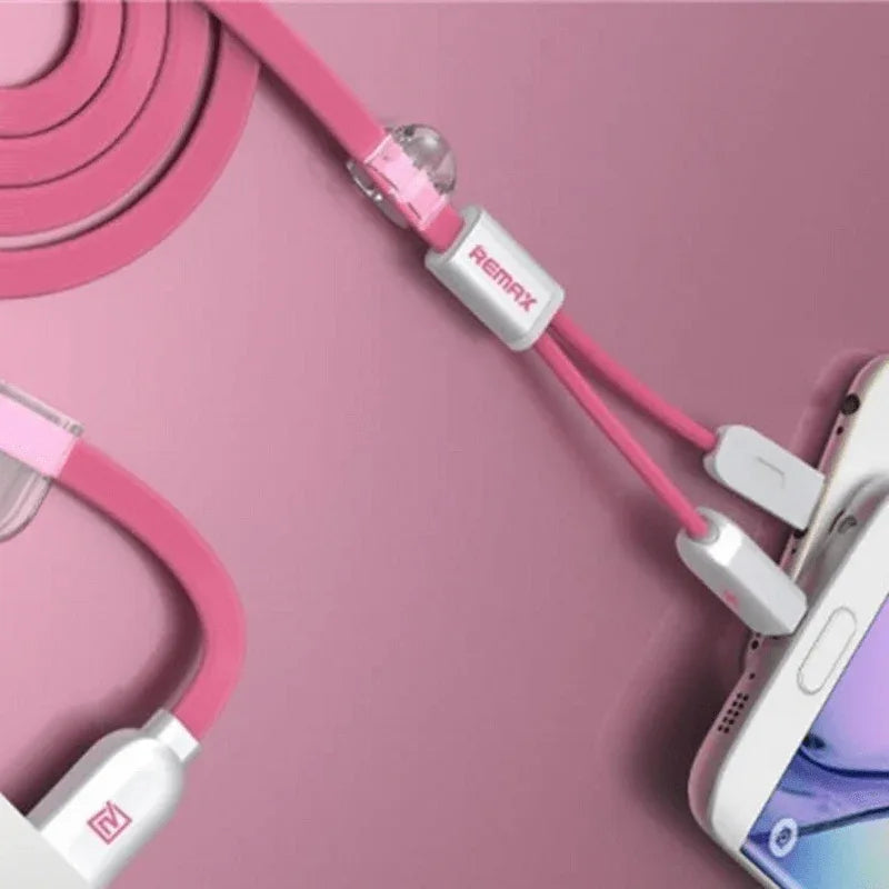 Remax 2 in 1 usb cable magnetic charging - Prozone