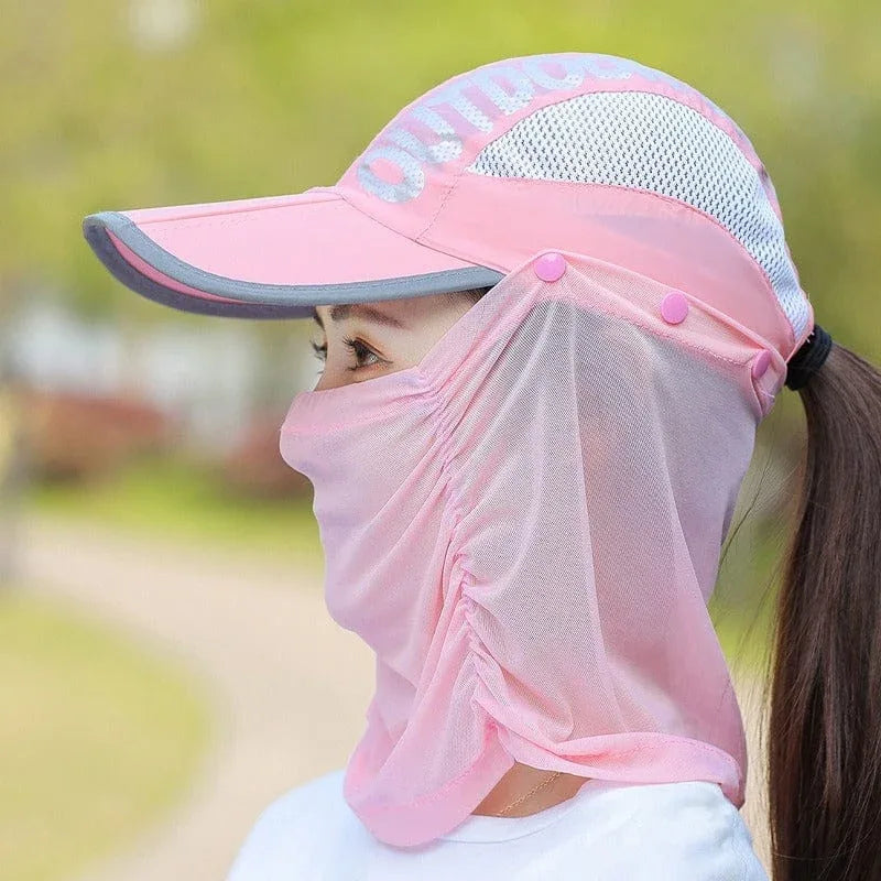 Sun Protection Hat Women's with mask - Prozone