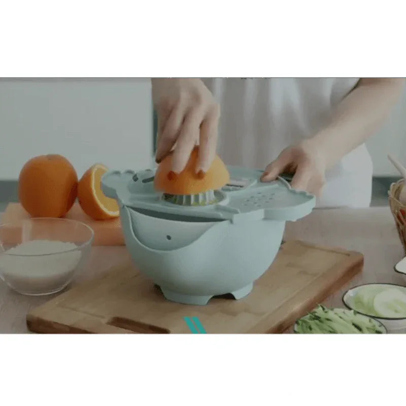 6 in 1 vegetable cutter drain basket - Prozone