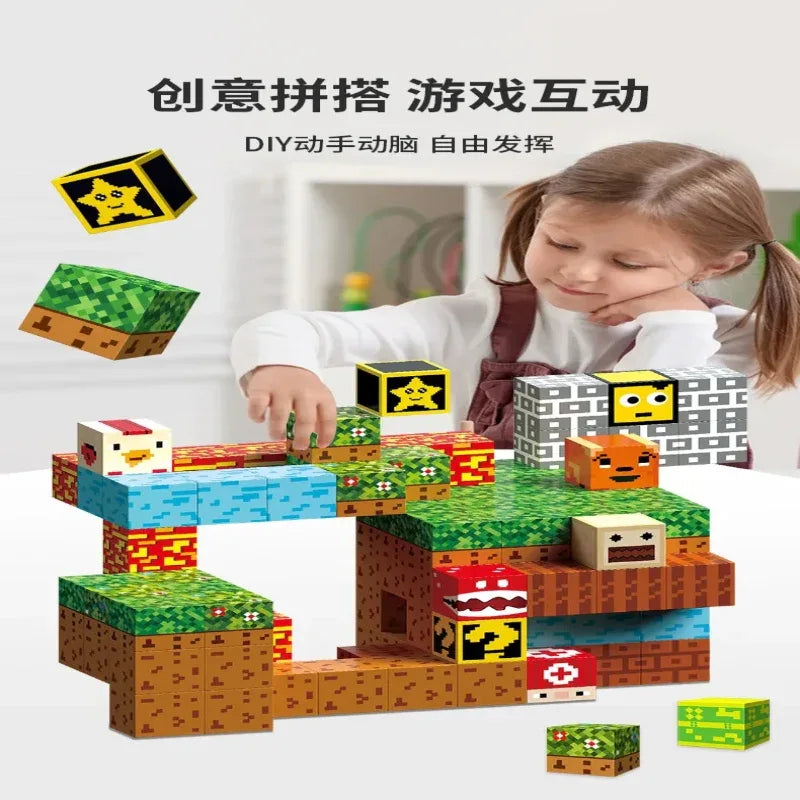 Magnetic Building Blocks Minecraft Pack of 30pcs - Prozone
