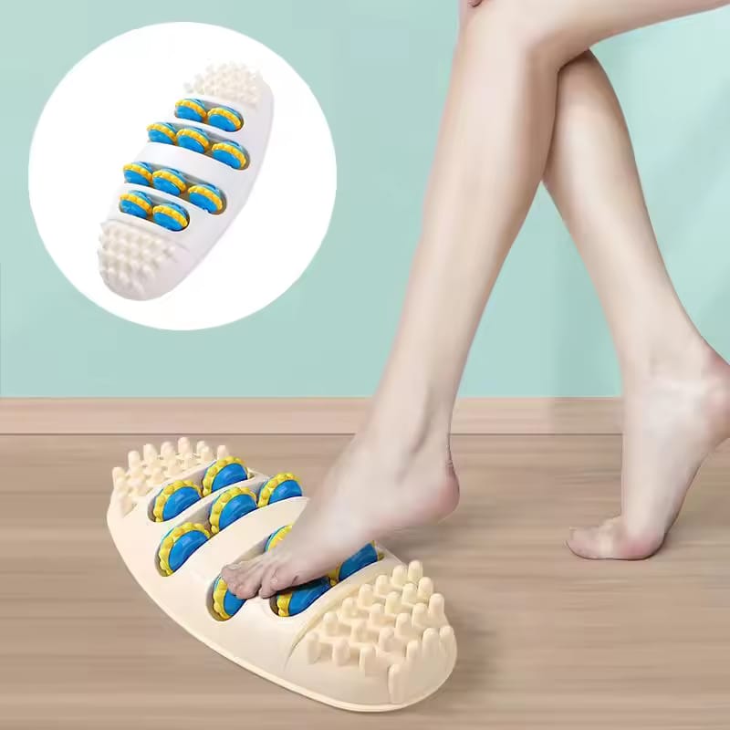 Oval Rolling Wheel Feet Massager