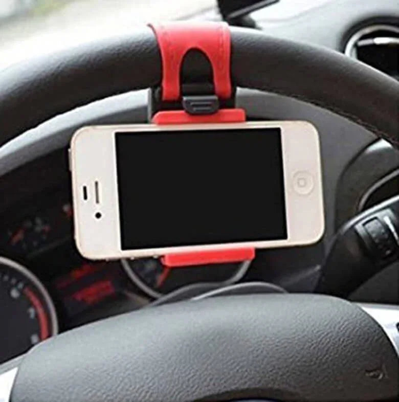 Car Steering Wheel Mobile Holder - Multicolor - Prozone