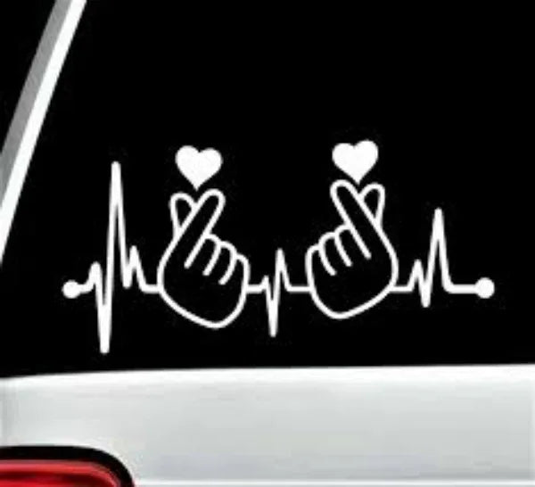 Heartbeat lifeline monitor screen car sticker - Prozone