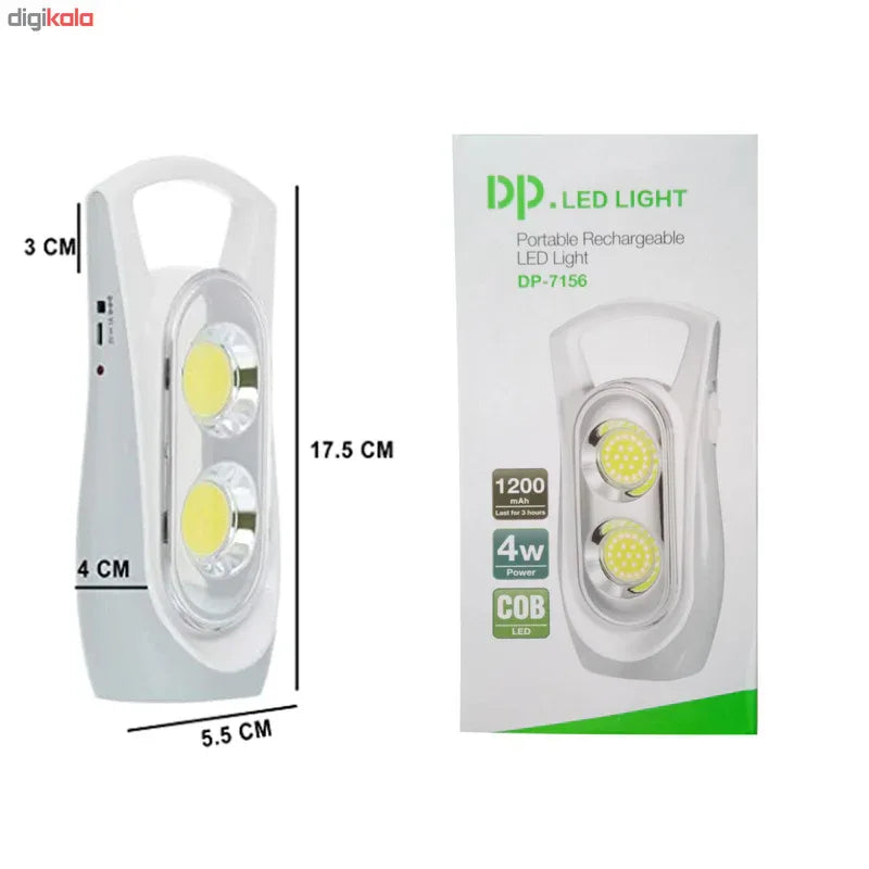 Dp 7156 rechargeable led light - Prozone