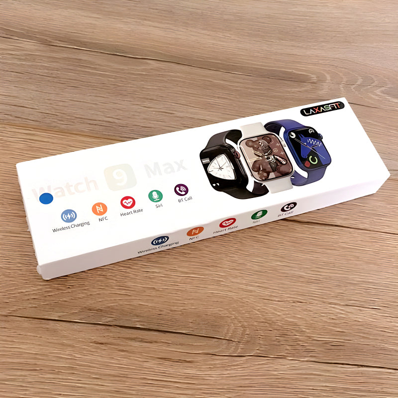 Watch 9 Max Series 9 Smartwatch (2.19 Inch IPS) 22mm Strap WITH Laxasfit APP Black