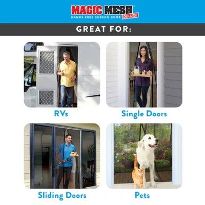 Magic mesh hands-free screen door - Prozone