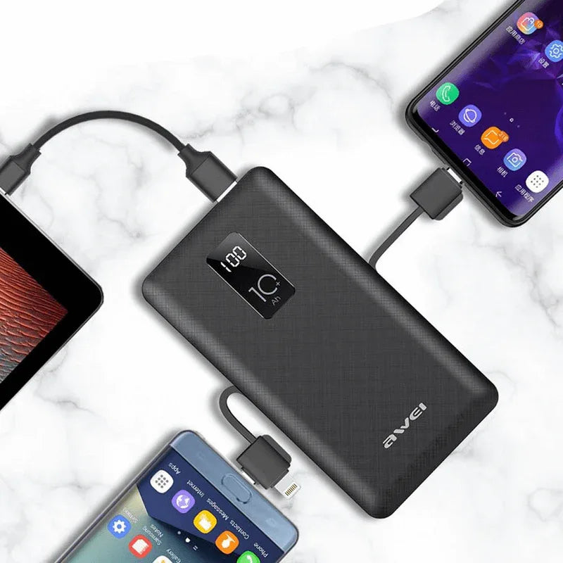 10000mah power bank awei p8k fast charging - Prozone