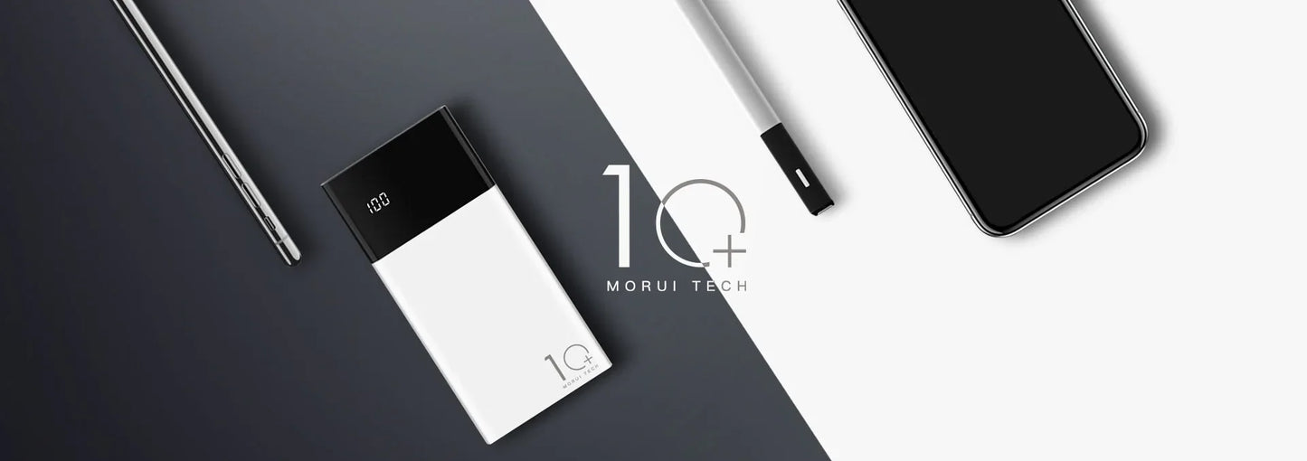 Morui ml20 10000mah lithium polymer power bank with display - Prozone
