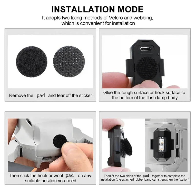 2 pcs universal led bike strobe lights - Prozone
