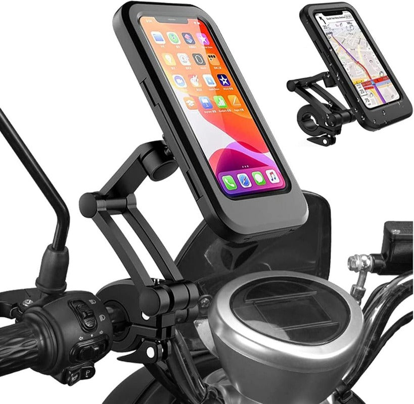 Weather resistant bike & bicycle phone holder