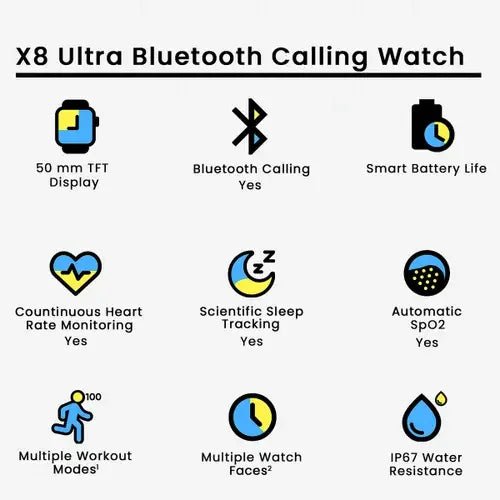 X8 Ultra Smartwatch 49MM with Bluetooth Calling - Prozone