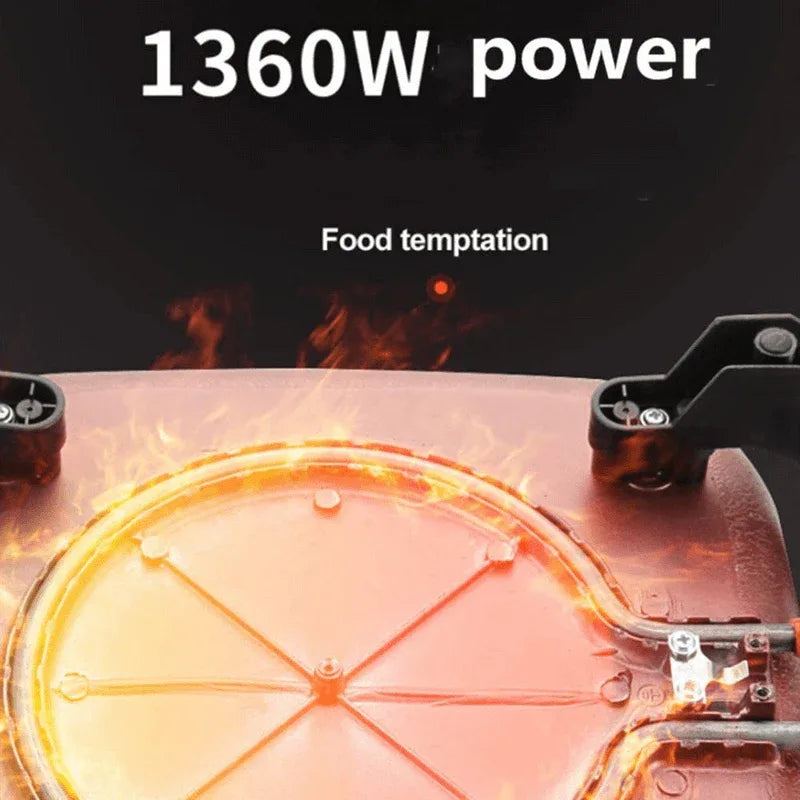 Non stick electric skillet 2 portion design - Prozone
