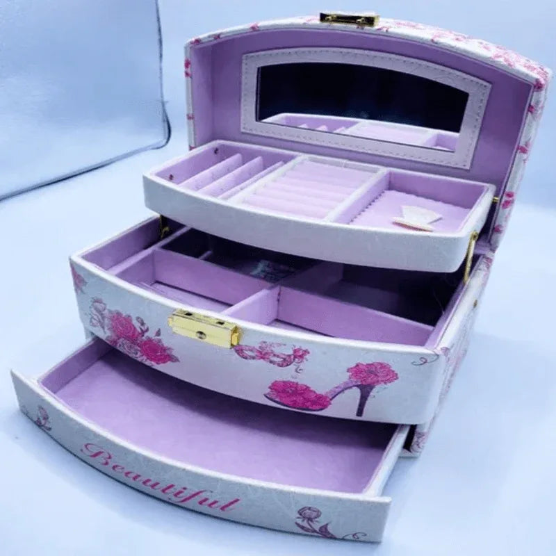 jewelry organizer box with mirror - Prozone