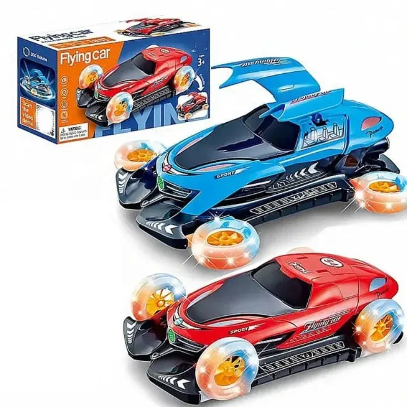 Battery operated Flying car with light sounds - Prozone