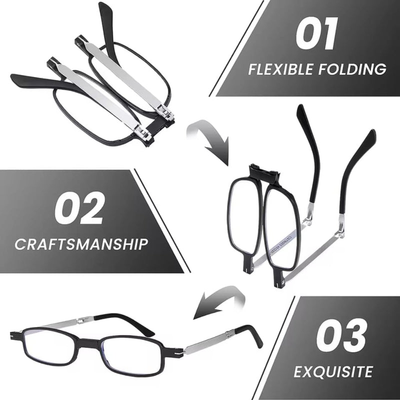 Foldable Glasses With Pouch and Mobile Ring Holder - Prozone