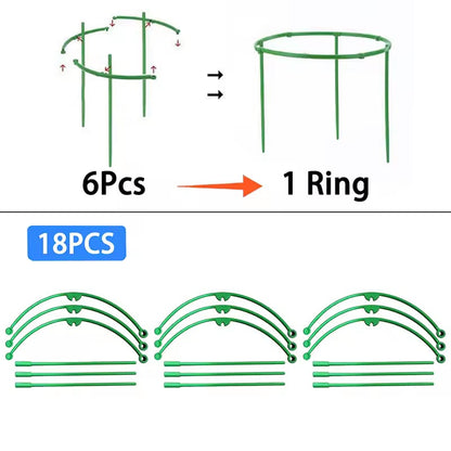 Plant Support Garden Stake Half Round Flower Climbing Trelli - Prozone