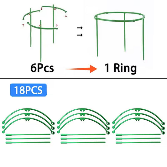 Plant Support Garden Stake Half Round Flower Climbing Trelli - Prozone