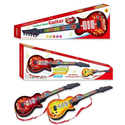 Battery operated kids guitar with light sound - Prozone