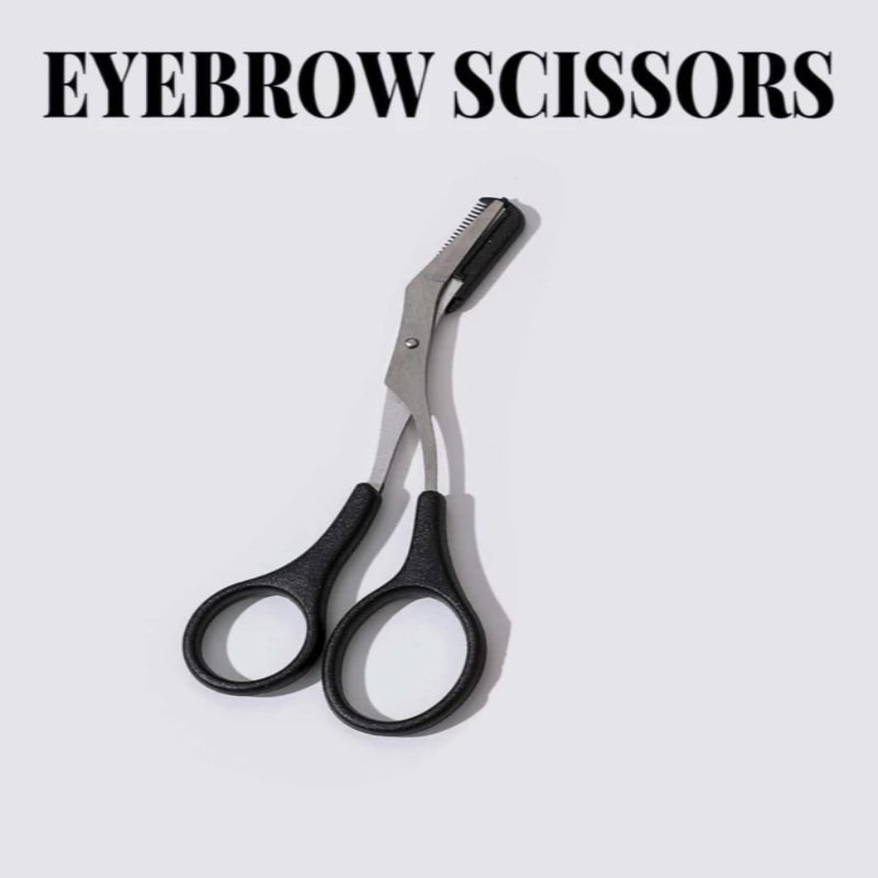 1pc Eyebrow Trimming Comb Scissor - Prozone