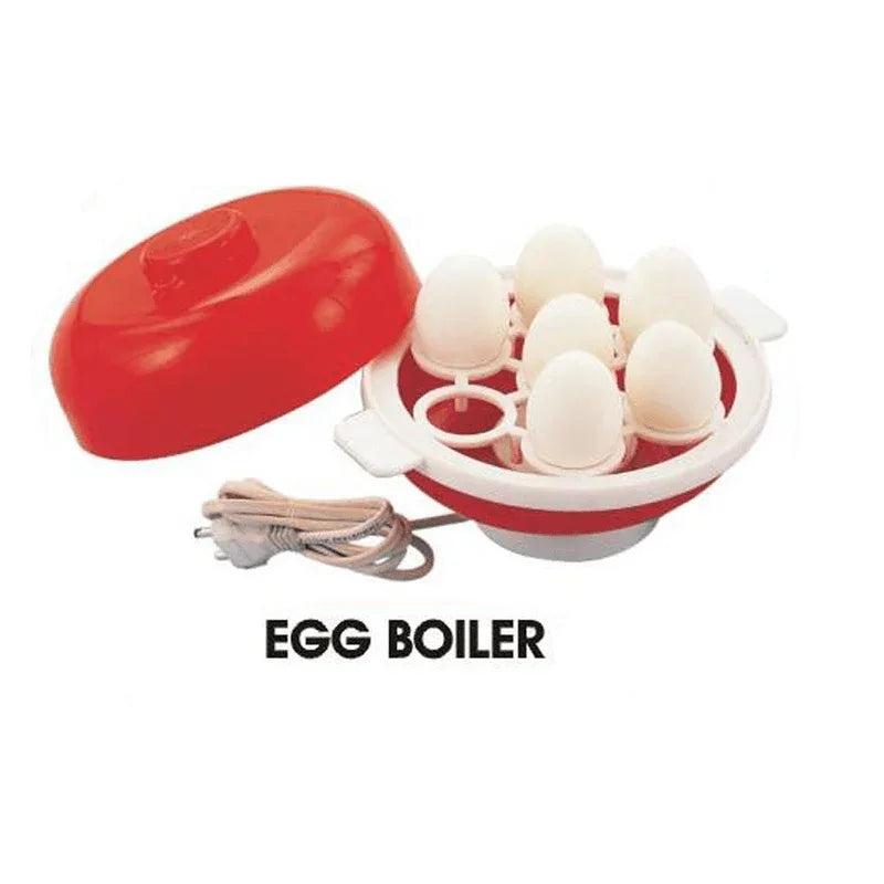 3 in 1 electric egg boiler/poacher/cooker vegetable streamer-red - Prozone
