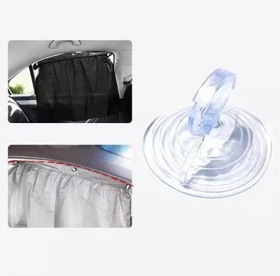 Car sunshade curtain- sucker fixing-silver coating cloth - Prozone