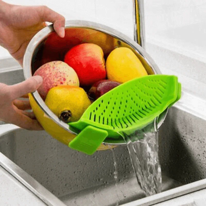 Kitchen gizmo snap strain strainer clip - Prozone