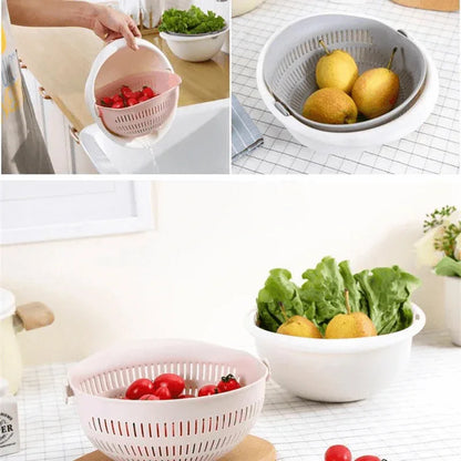 Kitchen double drain basket bowl - Prozone
