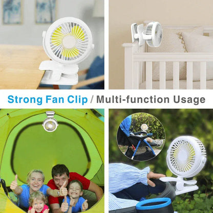 Stroller fan clip rechargeable battery - Prozone