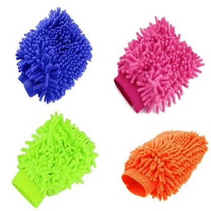 Microfiber gloves for car washing pack of 4 - Prozone