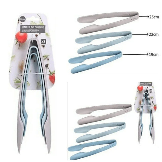 Food tongs plastic 3pcs - Prozone