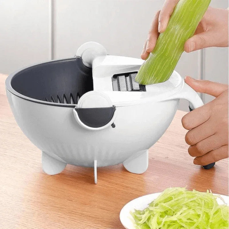 Vegetable cutter with drain basket - Prozone