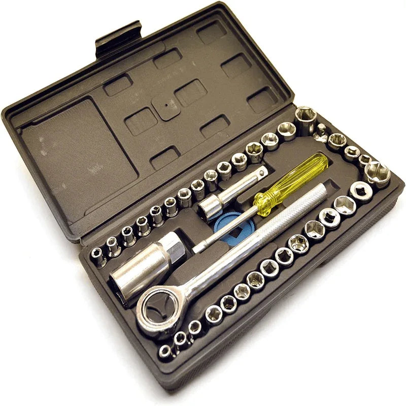40-piece aiwa combination socket wrench tool set - Prozone