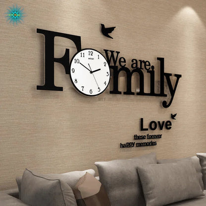 Large modern design wall clock for living room - Prozone