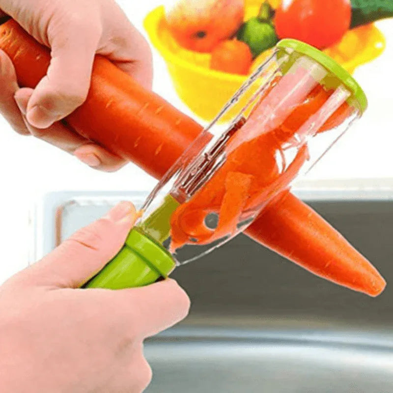 Vegetable peeler with container - Prozone