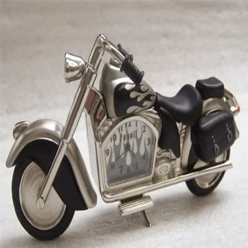 Fossil brand antique harley bike clock- metal black - Prozone