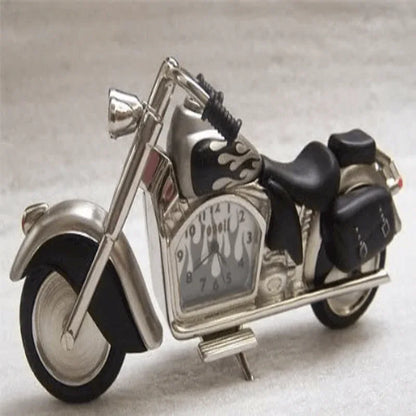 Fossil brand antique harley bike clock- metal black - Prozone