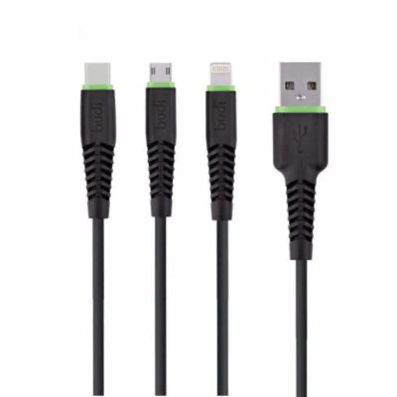 Budi 3in1 charge / sync usb cable m8j150t3 - Prozone