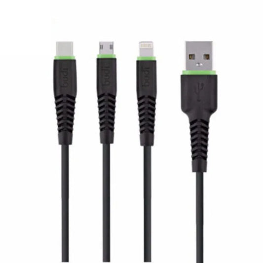 Budi 3in1 charge / sync usb cable m8j150t3 - Prozone