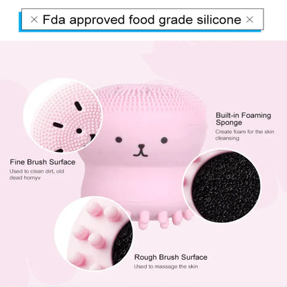 Silicone facial cleansing octopus massage brush - Prozone