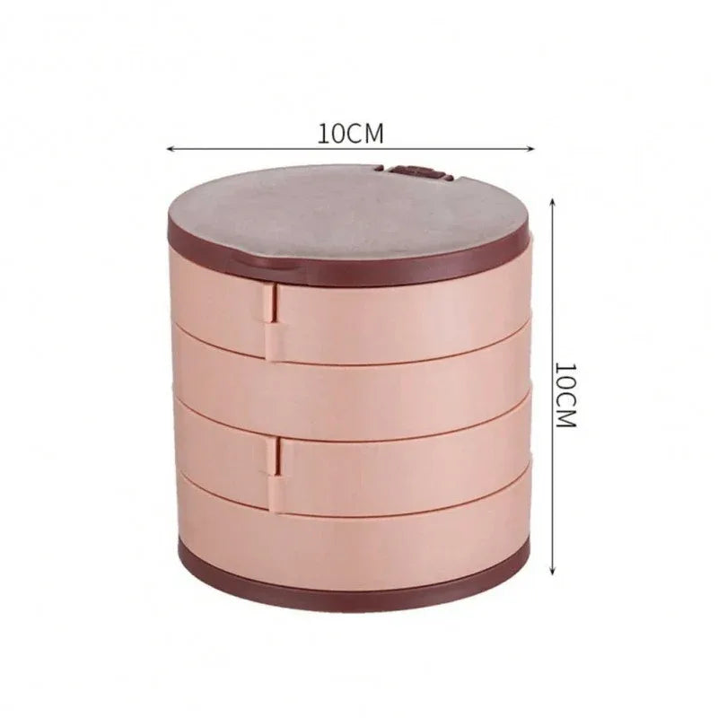 4 layer rotating mirror jewelry organizer - Prozone