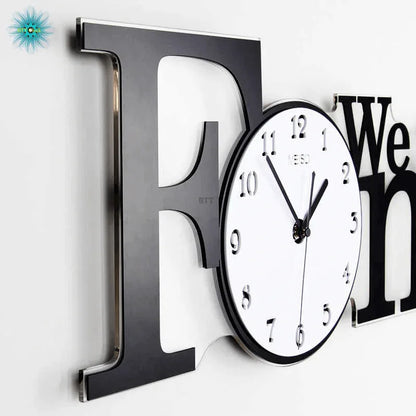 Large modern design wall clock for living room - Prozone