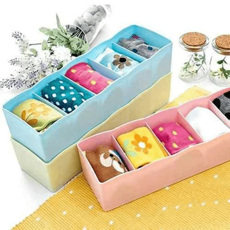 5 compartment underwear storage drawer organizer - Prozone