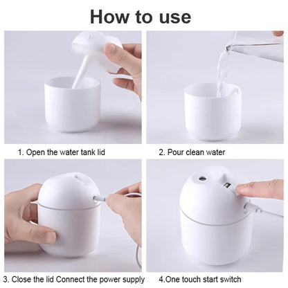Ultrasonic mist maker humidifier with led night lamp - Prozone